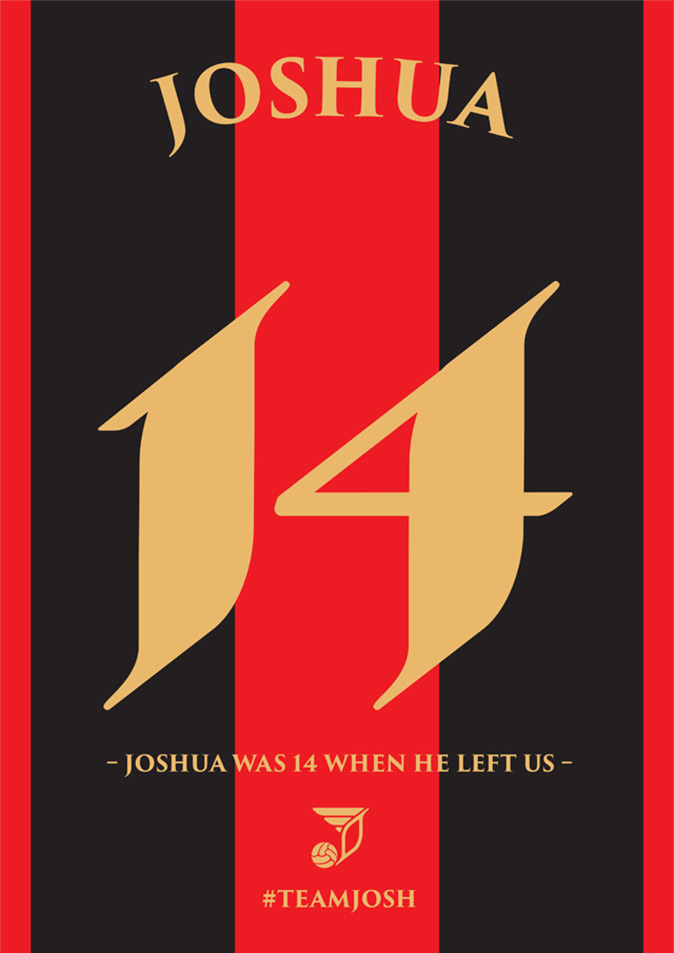 Joshua Warby Memorial Match - 14 Awareness Campaign Poster 3